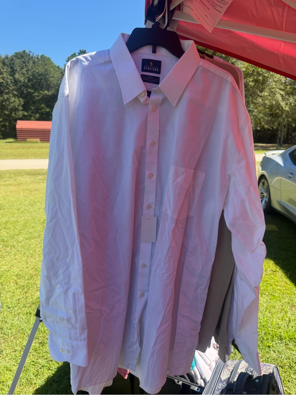Stafford White Classic Men's Dress Shirt